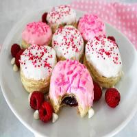 White Chocolate and Raspberry Baked Doughnuts image