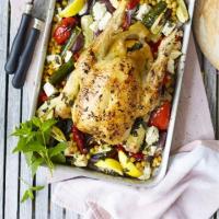 Roast chicken with peppers & feta image