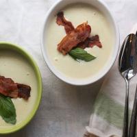 Creamy Corn Soup with Crispy Bacon_image