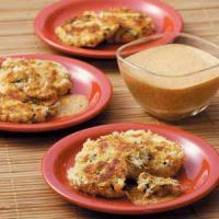 Crab Cakes with Red Pepper Sauce image
