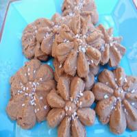 Cocoa Cherry Spritz Cookies image