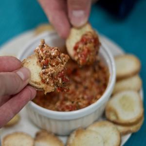 Roasted red pepper and artichoke tapenade image