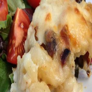Bacon Swiss Potato Cauliflower Casserole_image