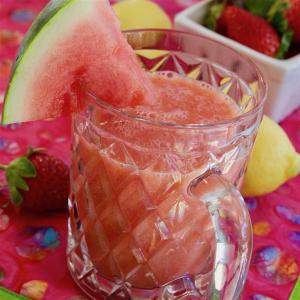 Watermelon Strawberry Mango Lemonade Smoothie_image