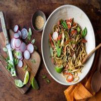 Thai Red Curry Noodles With Vegetables image