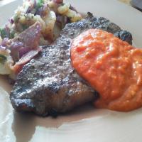 Porterhouse Steak With Sauce Rouille_image