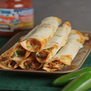 Baked Chicken and Spinach Flautas | Healthy. Delicious._image