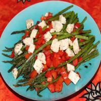 Roasted Asparagus & Peppers With Feta_image
