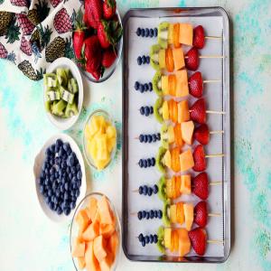 Colorful Fruit Kabobs image