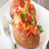 Sneaky Pizza Baked Potatoes image
