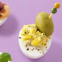 Dazzling Dirty Martini Deviled Eggs_image