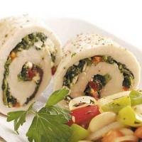 Spinach-Feta Chicken Rolls_image