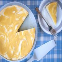Passover Lemon Swirled Honey Cheesecake with Pistachio Crust_image