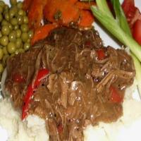 Shredded Beef with peppers and onions image