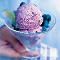 Blueberry, coconut & lime ice cream image