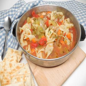 Slow Cooker Chicken Vegetable Soup with Egg Noodles_image