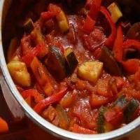 Peppers,onions,zucchini w/tomatoes image