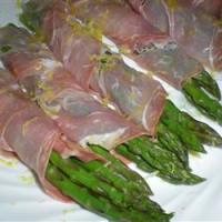 Cold Asparagus with Prosciutto and Lemon image