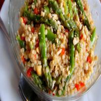 Israeli Couscous With Asparagus_image
