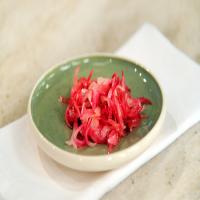 Pickled Red Pearl-Onion Slivers image