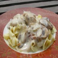 Chicken With White Wine and Mushroom Reduction image