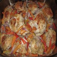 Roasted Chicken with Peppers_image