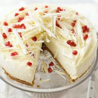 White chocolate & ricotta cheesecake image
