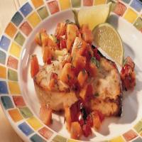 Grilled Swordfish with Papaya Salsa_image