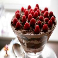 Triple Chocolate Trifle With Raspberries image