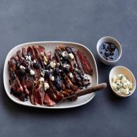 Rib-Eye Steaks with Berries and Blue Cheese image