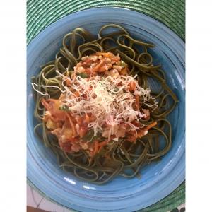 Garden Basket Pasta with Clam Sauce image