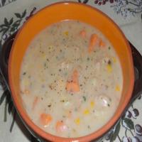 Chicken and Corn Chowder With Sweet Potatoes image