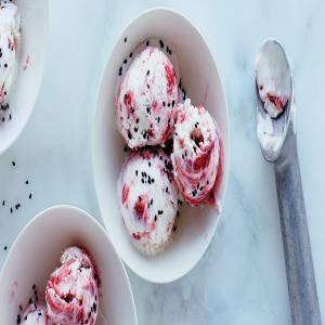 Sweet and Sour Strawberry Semifreddo With Black Sesame_image