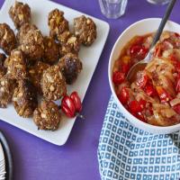 Spicy meatballs with savoury jam image