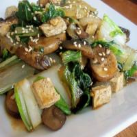 Stir-Fried Shitake Mushrooms With Tofu and Bok Choy_image