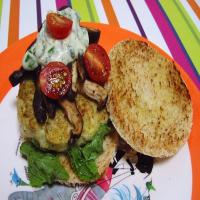 Fish Burgers With a Herb Sauce_image