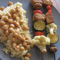 Tempeh Kabobs with Moroccan Couscous image