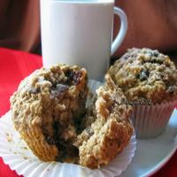 Oatmeal Cherry Applesauce Muffins image