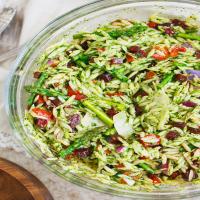 Arugula Spinach Pesto Orzo Salad_image