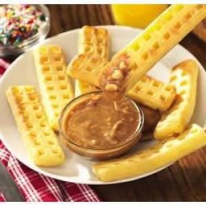 Waffle Sticks with Peanut-Cinnamon Syrup_image