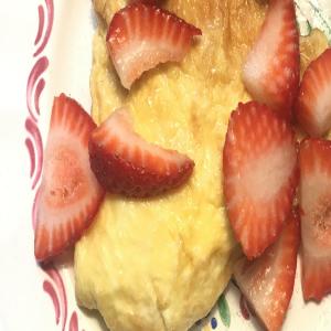 Scrambled Eggs and Strawberries Recipe by Tasty_image
