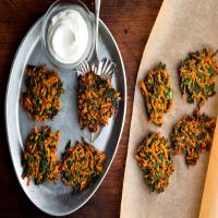 Spicy Carrot and Spinach Latkes image