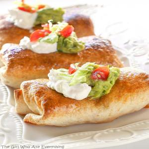 Baked Chicken Chimichangas Recipe - The Girl Who Ate Everything_image