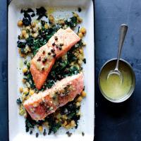 Slow-Cooked Salmon, Chickpeas, and Greens Recipe - (4.6/5)_image