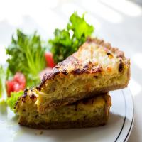 Cabbage and Spring Onion Quiche With Caraway image