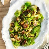 Charred Brussels sprouts with Marmite butter image
