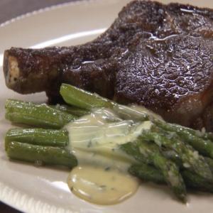 Rib Steak and Asparagus image