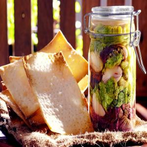 Gluten-Free Matzo With Pickled Lettuce_image