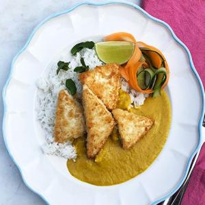 Vegan katsu curry image
