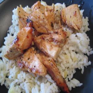 Sticky Coconut Chicken With Chili Glaze and Coconut Rice image